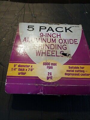 1/4 in Thick 59 Pack 7 in Dia Depressed Center Wheel 24 Grit Alum Oxide 