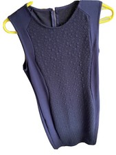 Next Womens Bodycon Navy Dress Size 10 Smart All Seasons