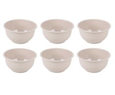 Set of 6 Plastic Cereal Bowls Soup Bowls For Home Camping Picnic RED GREY TAUPE