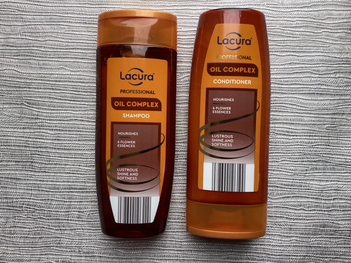 LACURA Aldi oil complex shampoo and conditioner 250ml each New Nourishes