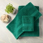 Quick Drying Bath Towel Sets, 3 Pc Combed Cotton Bathroom Towels, Soft Absorbent