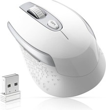 Wireless Ergonomic Optical Computer Mouse, 2.4G - 6 Buttons