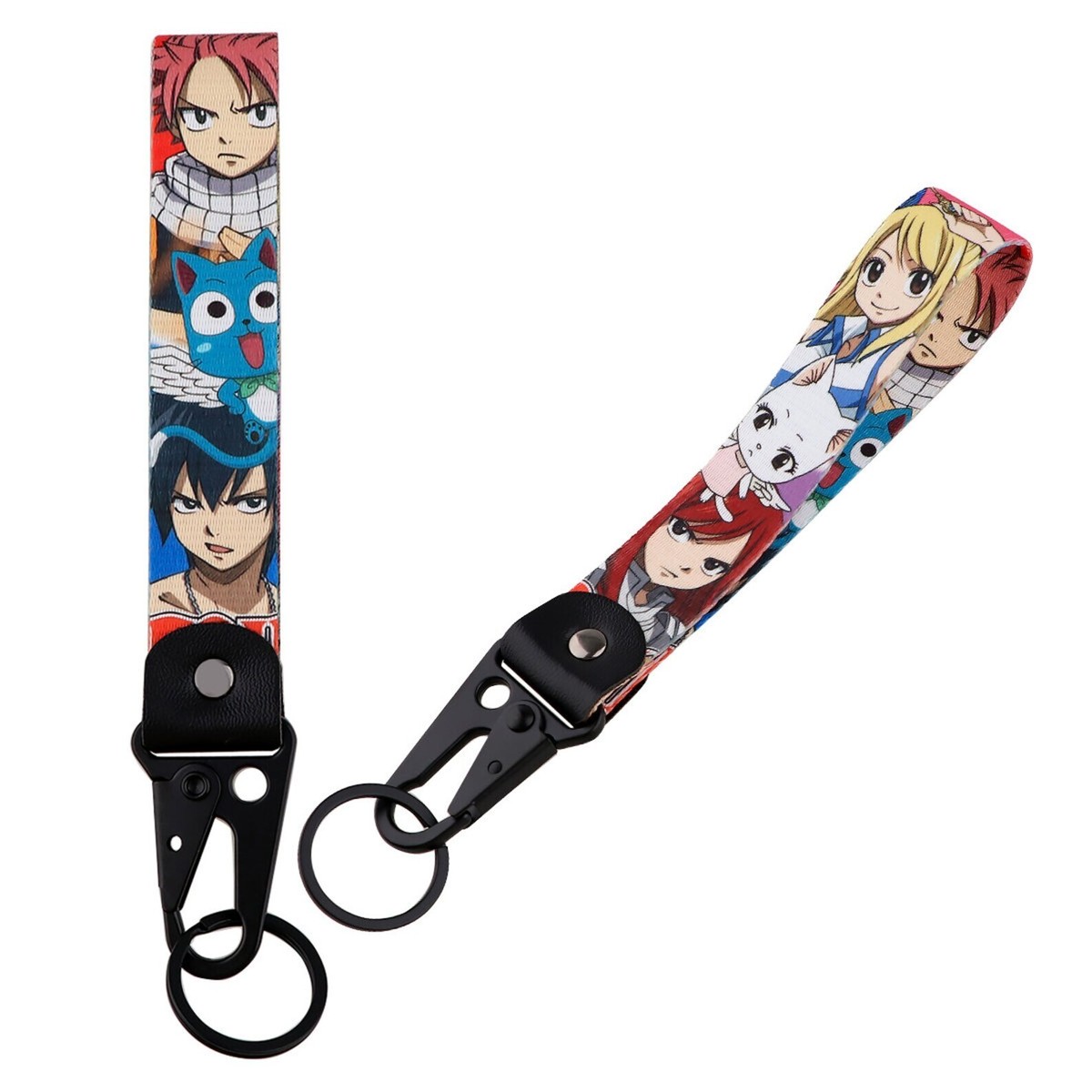 スマホアクセサリー natsu Fairy Tail Anime Natsu Zeref Lucy Erza Lanyard Wrist Strap Hook