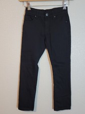fried denim jeans boys size 10 slim straight stretch black