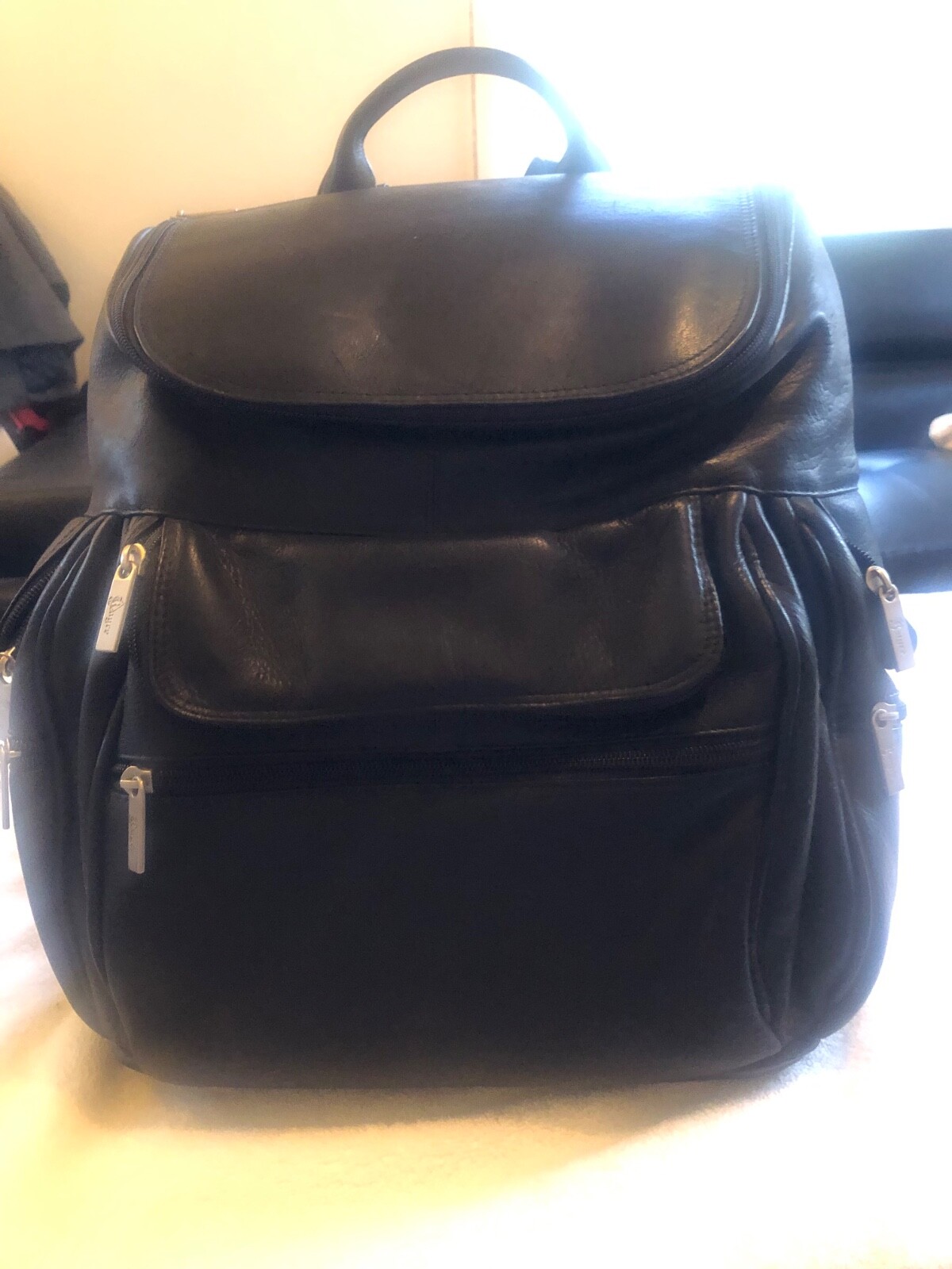 Royce New York Leather Laptop Backpack