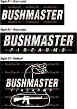Bushmaster Firearms -Hunting/Outdoor Sports- Vinyl Die-Cut Peel N' Stick Decals