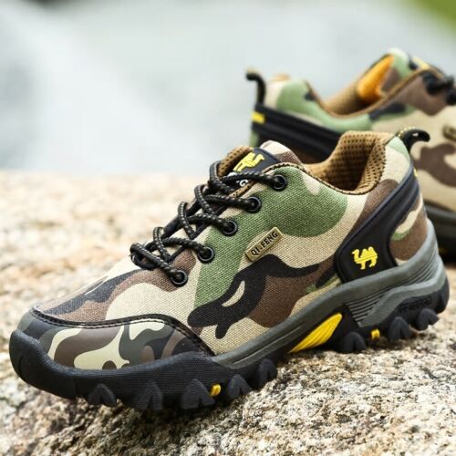 Outdoor camo climbing sneakers autumn winter anti skid breathable trekking shoes - Picture 1 of 15