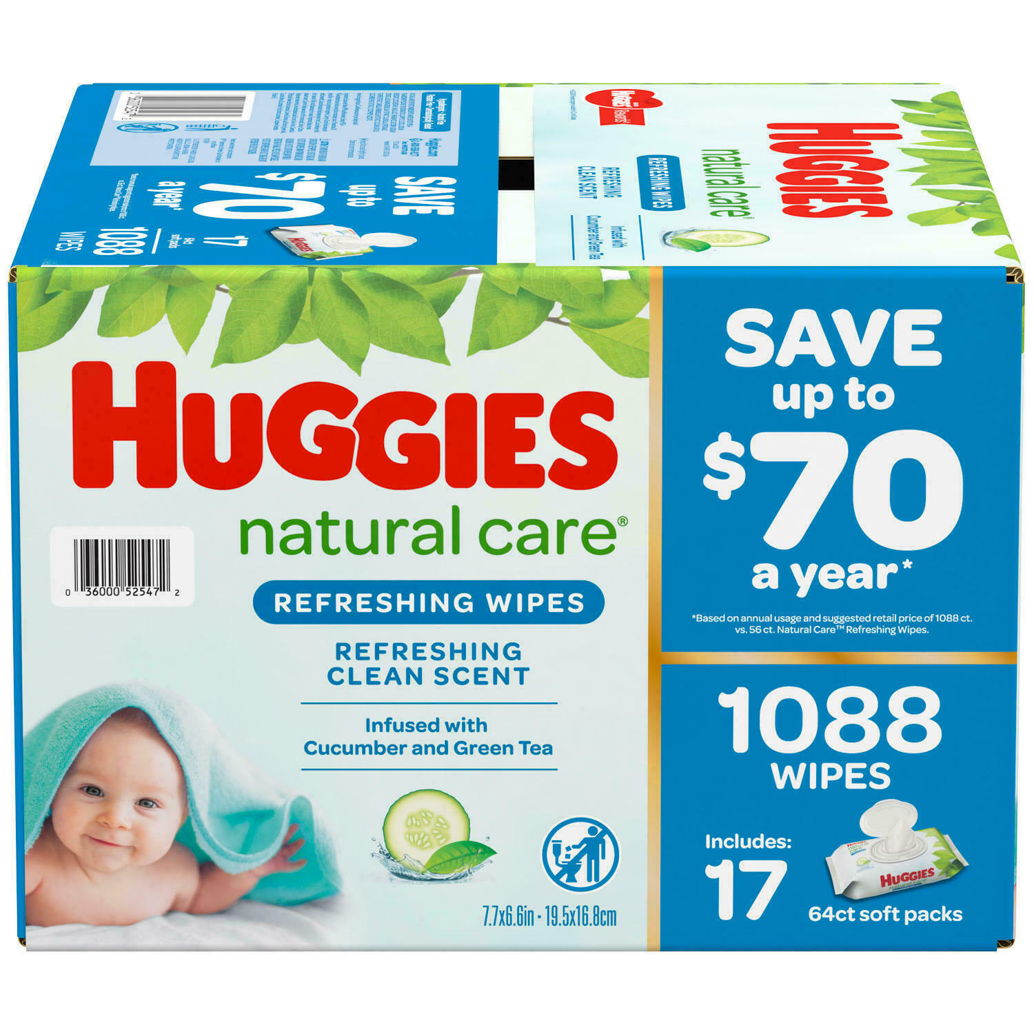 huggies natural care refreshing baby wipes