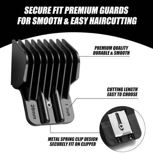 8 Pack Premium Trimmer Guards Fit for BaBylissPRO Barberology FX787 & FX726... - Picture 3 of 6