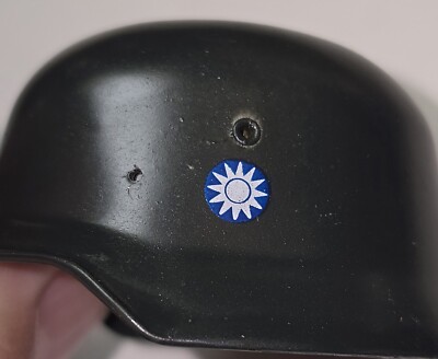 Metal M35 WWII Chinese helmet Accessory for 12'' Action Figure 1/6 scale