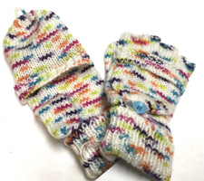 Capelli New York Flip Top Warm Gloves ONE SIZE Girls 100 Acrylic New with Tag