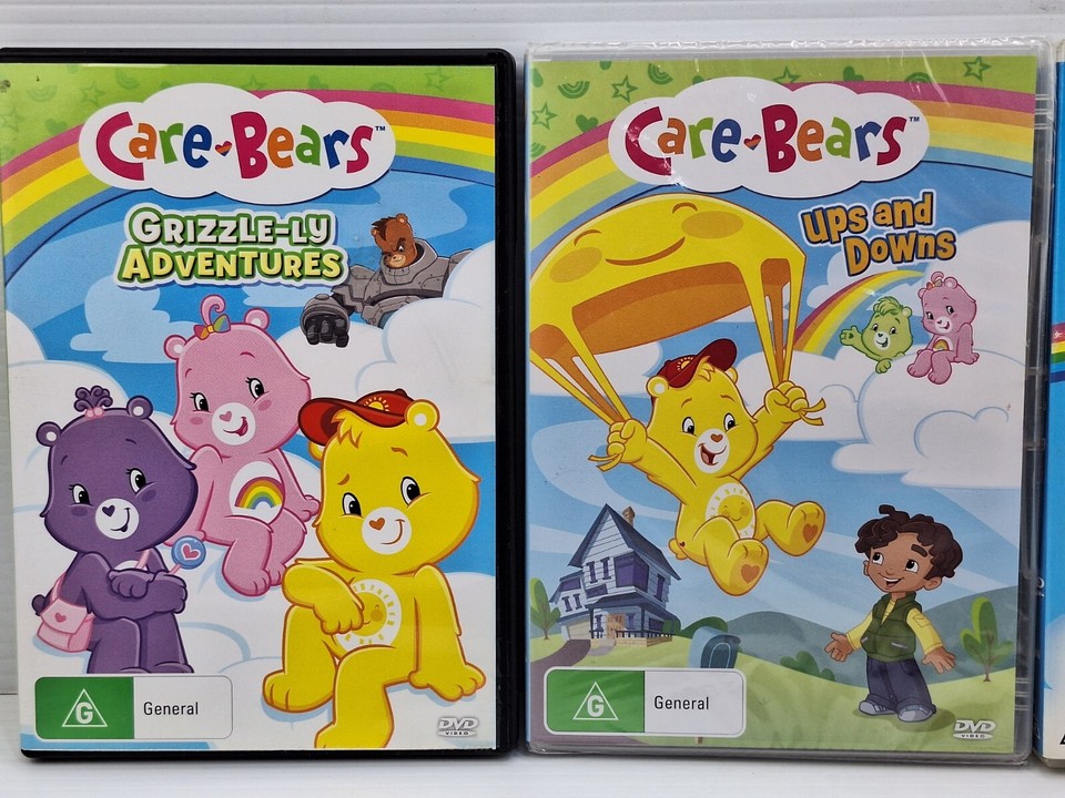 4 X Care Bears DVDS Ups and Downs, Movie, Wonderland,