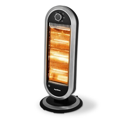 1200W Elektrische Deluxe Halogenheizung Tragbar Zuhause 3 Wärmeeinstellungen Freistehend