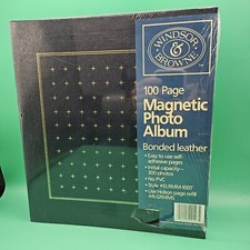 Windsor Browne 100 Page Magnetic Photo Album Binder 300 Photos NOS VG Vintage