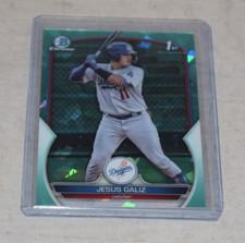 2023 Bowman Chrome Sapphire #BCP-187 Jesus Galiz 1st 81/99 Aqua LA Dodgers