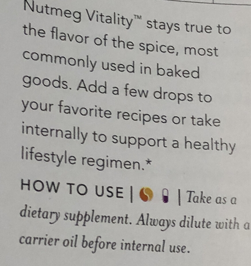 Young Living Essential Oil Nutmeg Vitality 5ml Unopened Bottle eBay