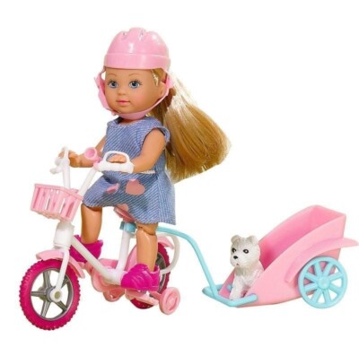 Doll - Child Simba Evi With A Bike 105730783, 12 Cm