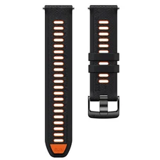 22MM Silicone Replacement Watch Strap Steel Buckles for Garmin Forerunner 265