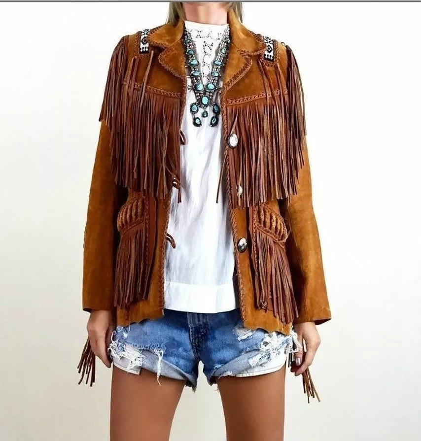 Suede western jacket womens sale