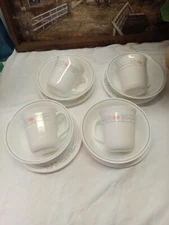 Corelle Livingware Apricot Grove 12-Piece Dinnerware Set 4 Saucers,4 Bowls ,4 Mu
