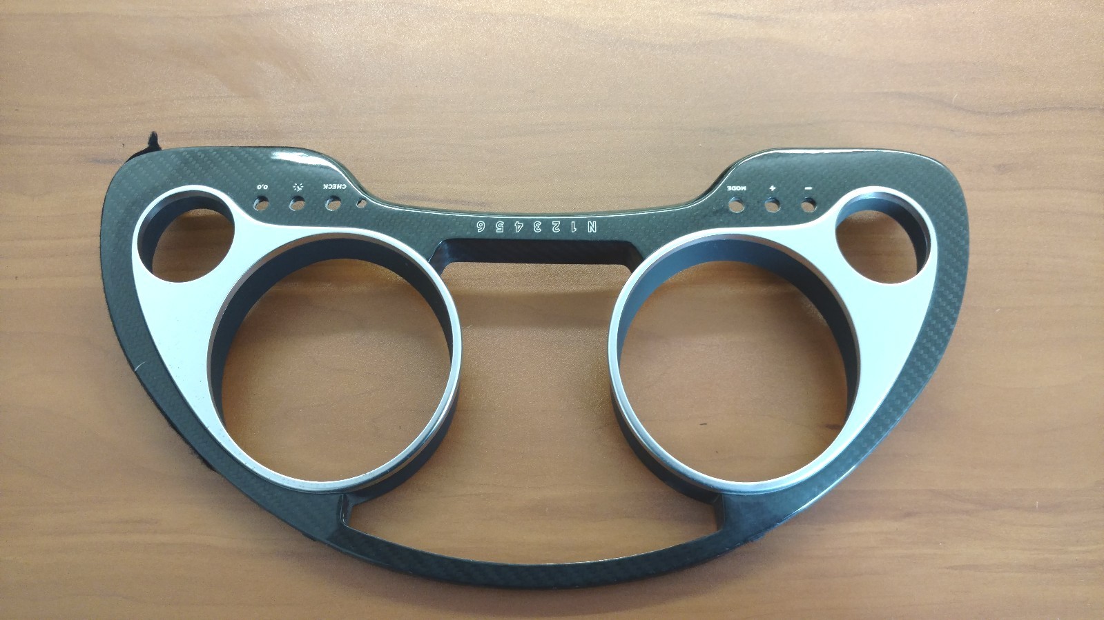 LAMBORGHINI GALLARDO CARBON FIBER INSTRUMENT CLUSTER TRIM BEZEL OEM 400857053F