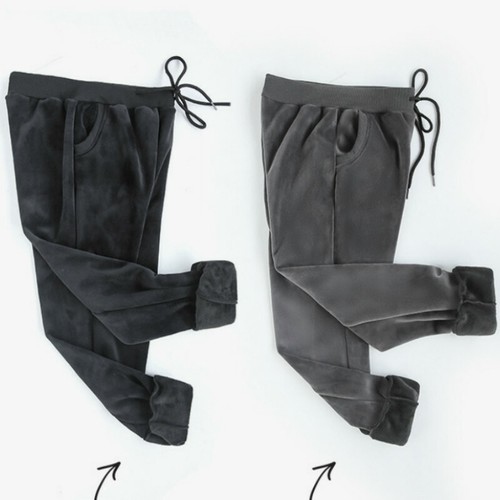 Donna Pile Pantaloni da Jogger Spesso Tuta Caldo Casual con Tasche | eBay