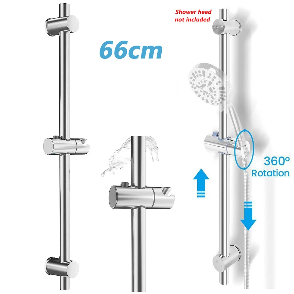 Edelstahl Verstellbar Duschstange Wandhalterung Brausekopfhalter Variabelhalter - Bild 4 von 4
