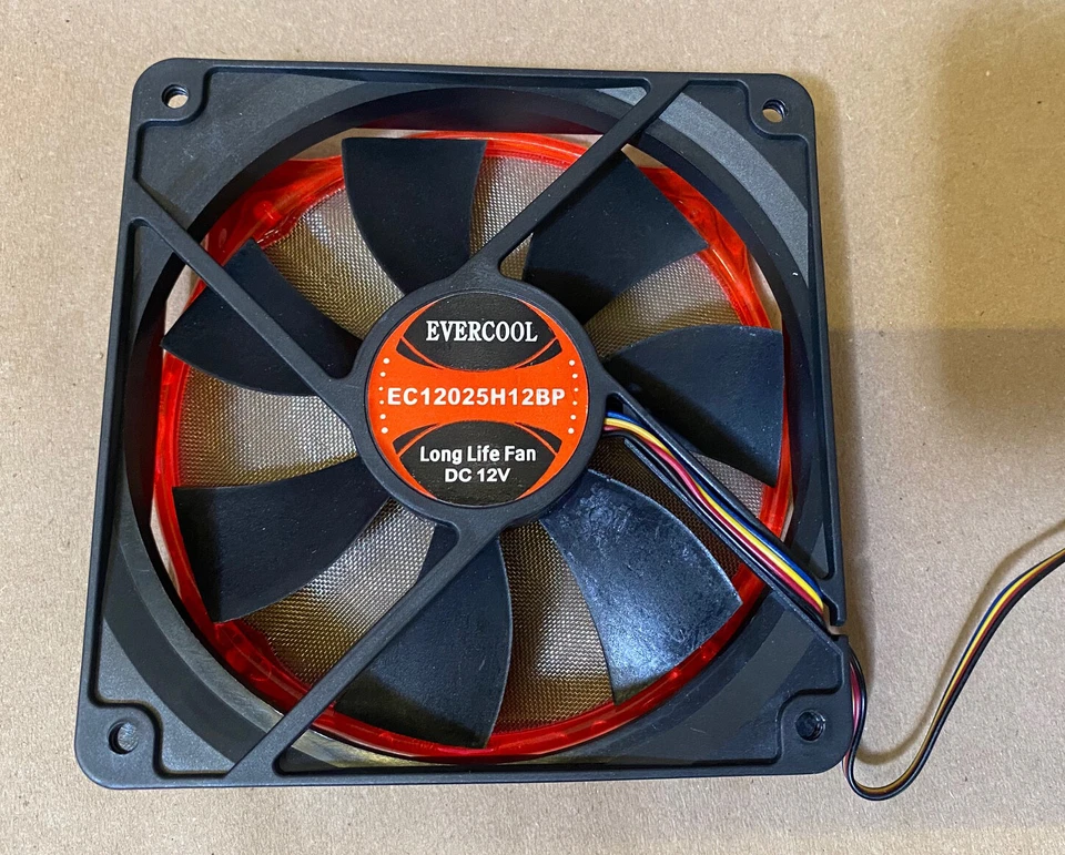 New EVERCOOL 120MM Dual Ball Bearing 4pin PWM PC Case Cooling Fan w/ Dust Filter - Image 4 of 4