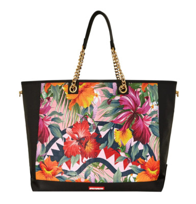 Sprayground Hummingbird Shark Tote Bag New Exclusive Floral Shoulder Bag