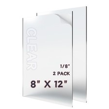 Plexiglass Sheets 8X12 1/8 Inch Thick Glass Panels Cut to Size Plexiglass Clear
