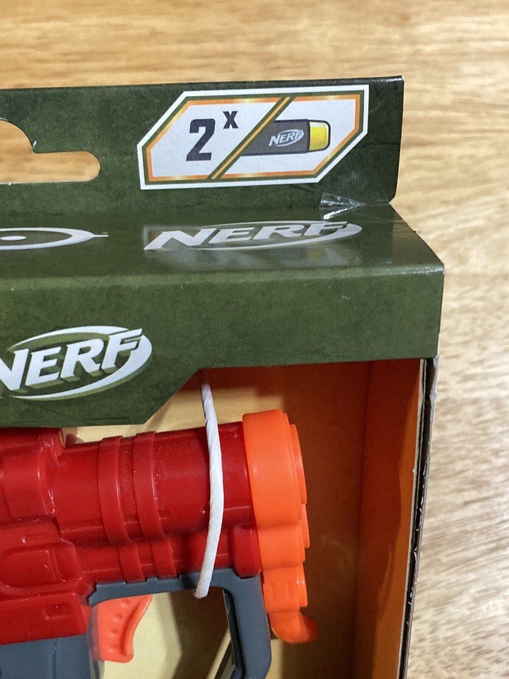 NERF MicroShots Halo SPNKr Mini DartFiring Blaster and 2 Darts, NEW