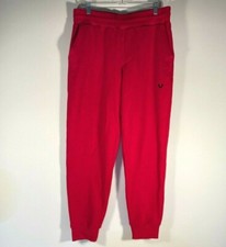 True Religion Buddha Jogger Red Sweat Pants Men Size M