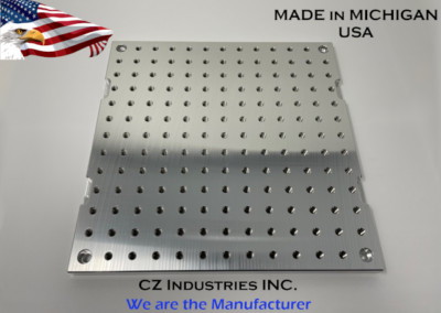 10'' x 10'' x 1/2'' MIC 6 Aluminum Fixture / Sacrificial Plate, Mini Pallet, QTY:1