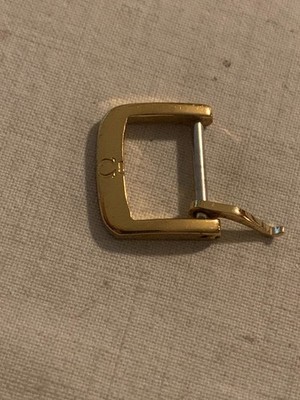 Omega Gold Plated Buckle 14mm Gold Plated Buckle 80s ORIGINAL Used
