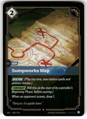 Sumpworks Map 085/219 Rare Unleashed Riftbound Foil Near Mint