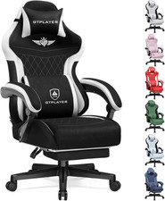Gaming Chair with Footrest, Big and Tall Game Chair High Back Computer Office Ch
