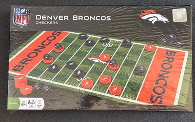 NEW Denver Broncos NFL Checkers Set-Helmet King Pieces Sealed Masterpieces 41446