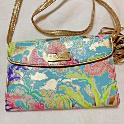 Lilly Pulitzer Crossbody Women's Handbag Multicolor Adjustable Strap Bahama  Bag