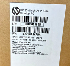 HP 24-cb0072ds AiO J5040 8GB 256GB BT4.2 WiFiAC 23.8F W11H 577K0AAR