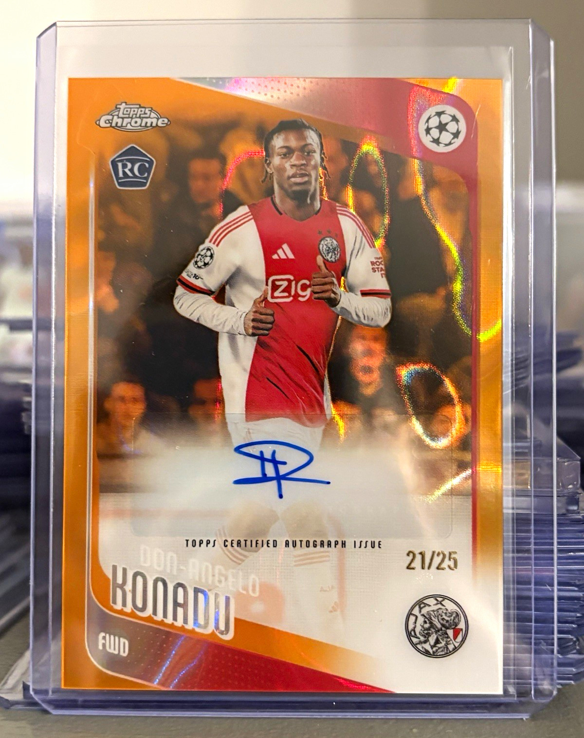 Topps UEFA 25/26 Don-Angelo Konadu Ajax RC Auto /25 CA-DK