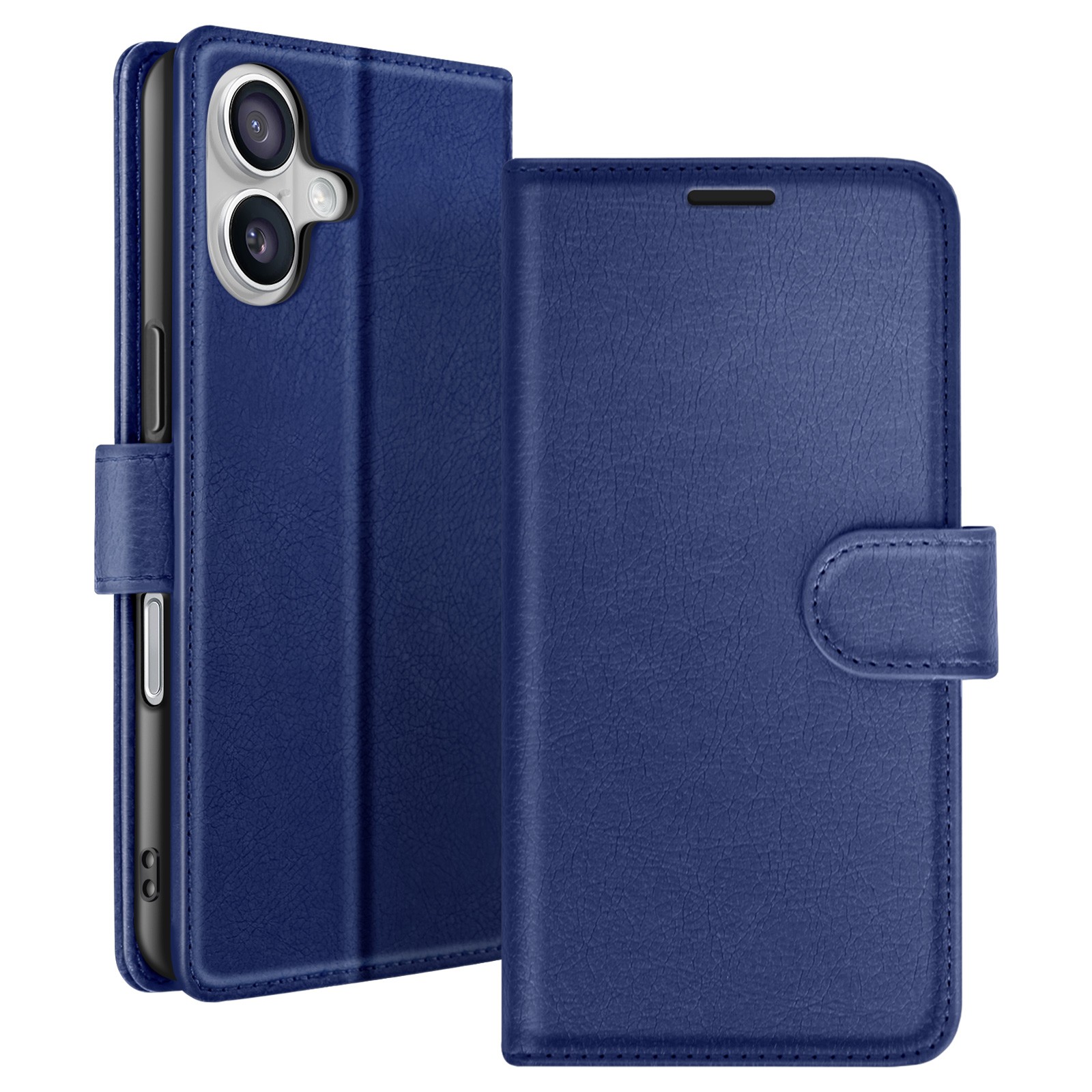 Étui portefeuille Zanaé en cuir noir avec support pour iPhone 17 Air
