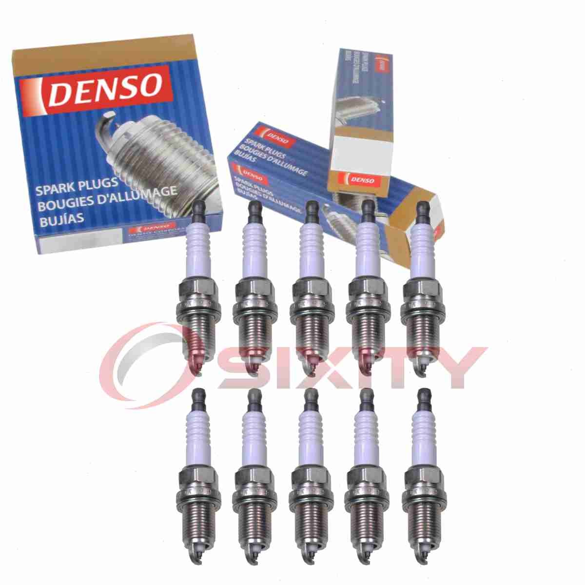 10 pc Denso Standard Spark Plugs for 1994-2003 Dodge Ram 2500 8.0L V10 jt
