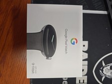 Google Pixel Watch GWT9R LTE 41MM Polished Silver Charcoal Open Box