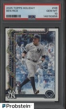2025 Topps Holiday #H8 Ben Rice New York Yankees RC Rookie PSA 10 GEM MINT 