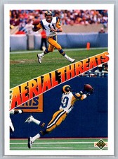 Jim Everett / Henry Ellard AT 1991 Upper Deck ~ Aerial Los Angeles Rams 30