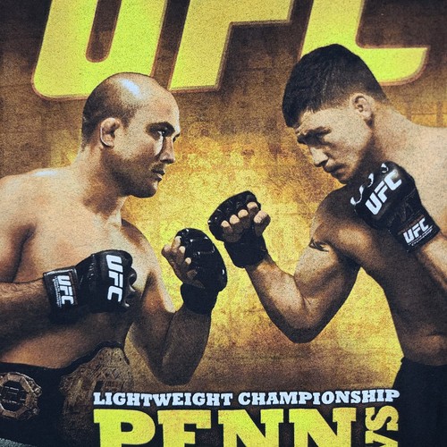 Vintage UFC 107 BJ Penn Vs Diego Sanchez Lightweight Championship T-Shirt Sz XL - Picture 5 of 9