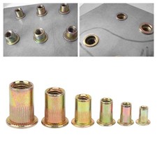 150pcs Zinc Alloy Rivet Nut Insert Nut Set Galvanized Hardware For Metal Plates