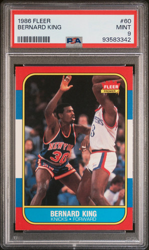 Bernard King #60 1986 Fleer card