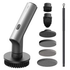 HOTO Cordless Spin Scrubber 2.5Nm Torque 6 Brush Heads IPX7 Waterproof NEW