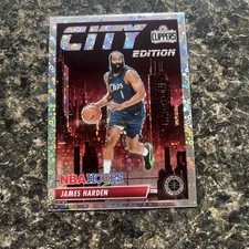 2023-24 Panini NBA HOOPS Premium Stock City Edition James Harden #20 Disco Prizm